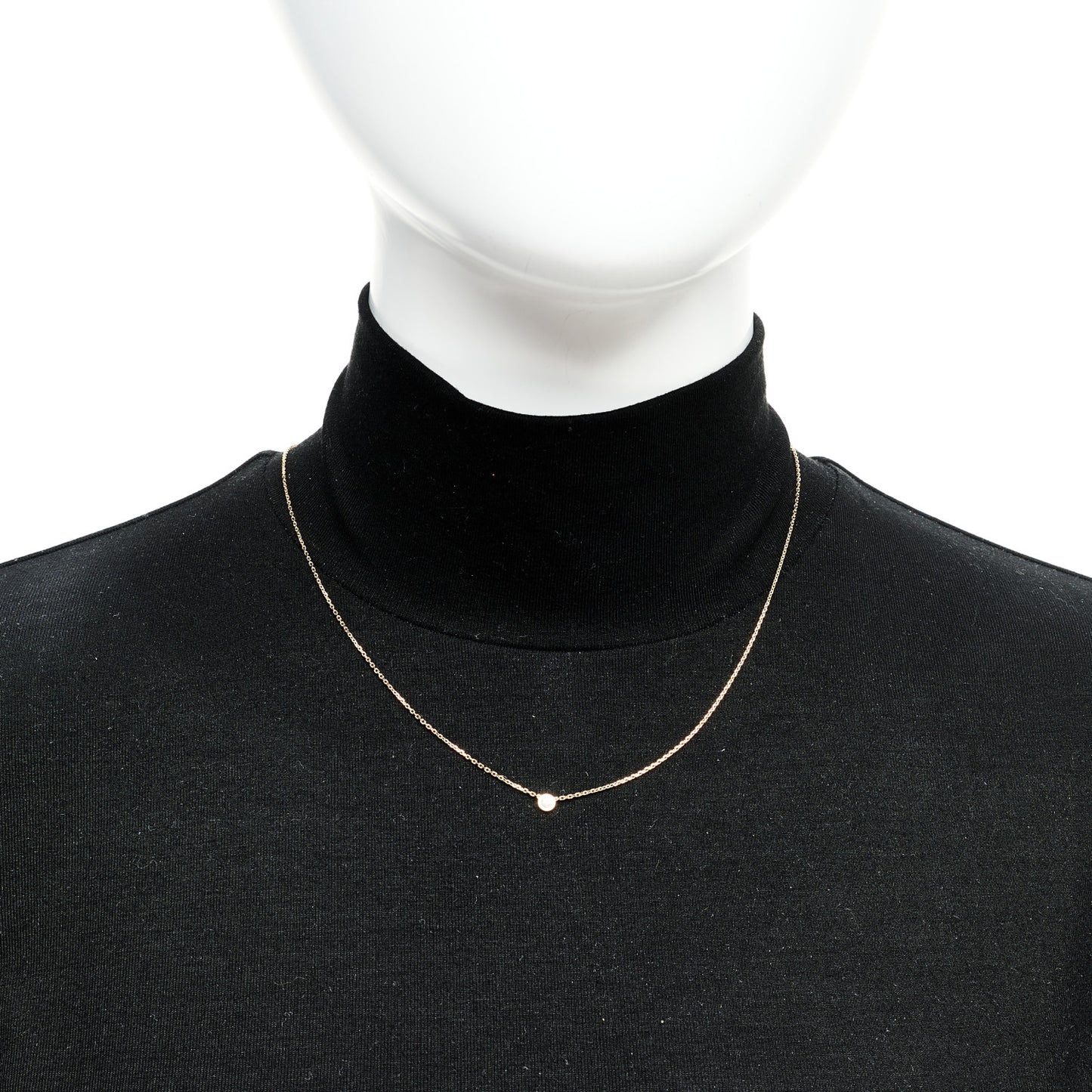 18K Yellow Gold Diamond XS D'Amour Pendant Necklace