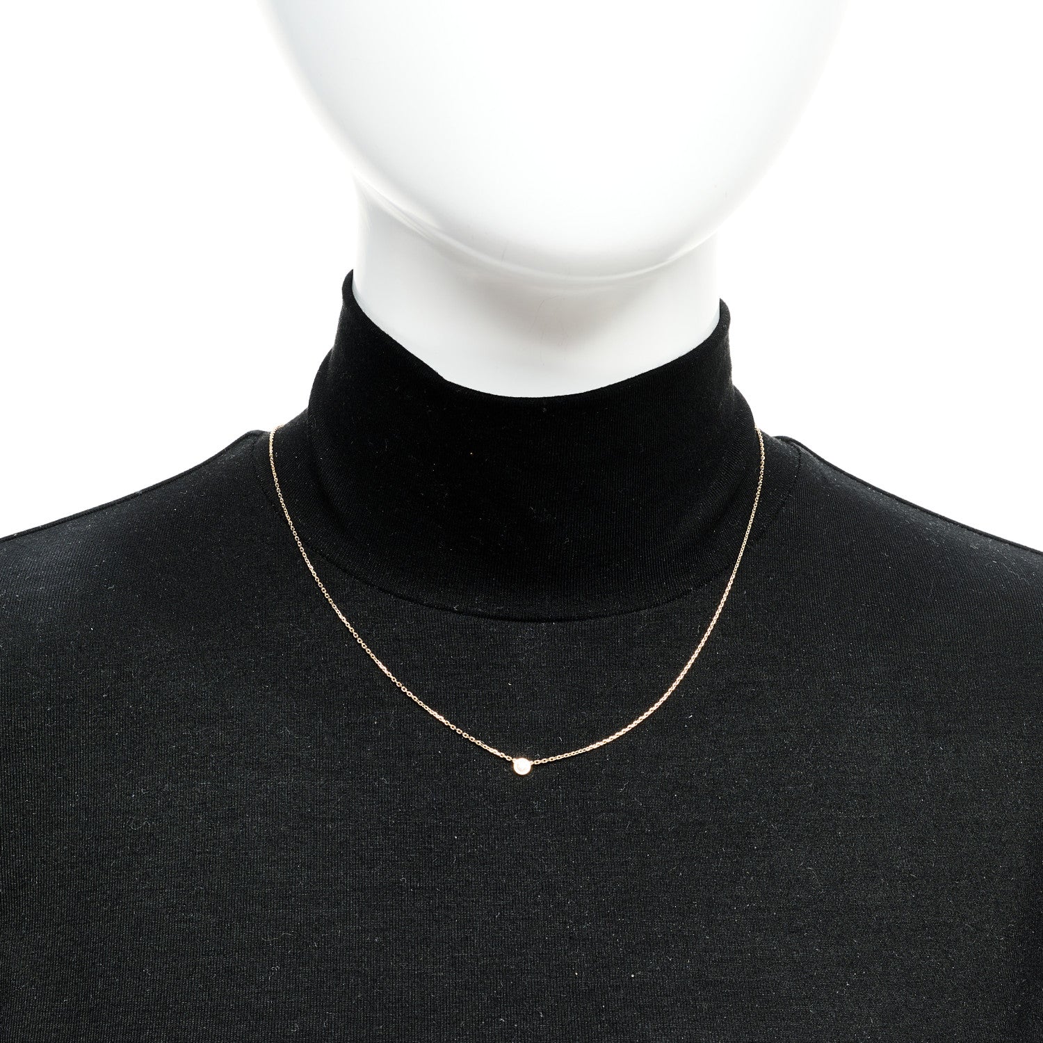 Cartier 18K Yellow Gold Diamond XS D'Amour Pendant Necklace 2 of 7