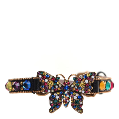 Gucci Calfskin Crystal Butterfly Bracelet Multicolor 1 of 7