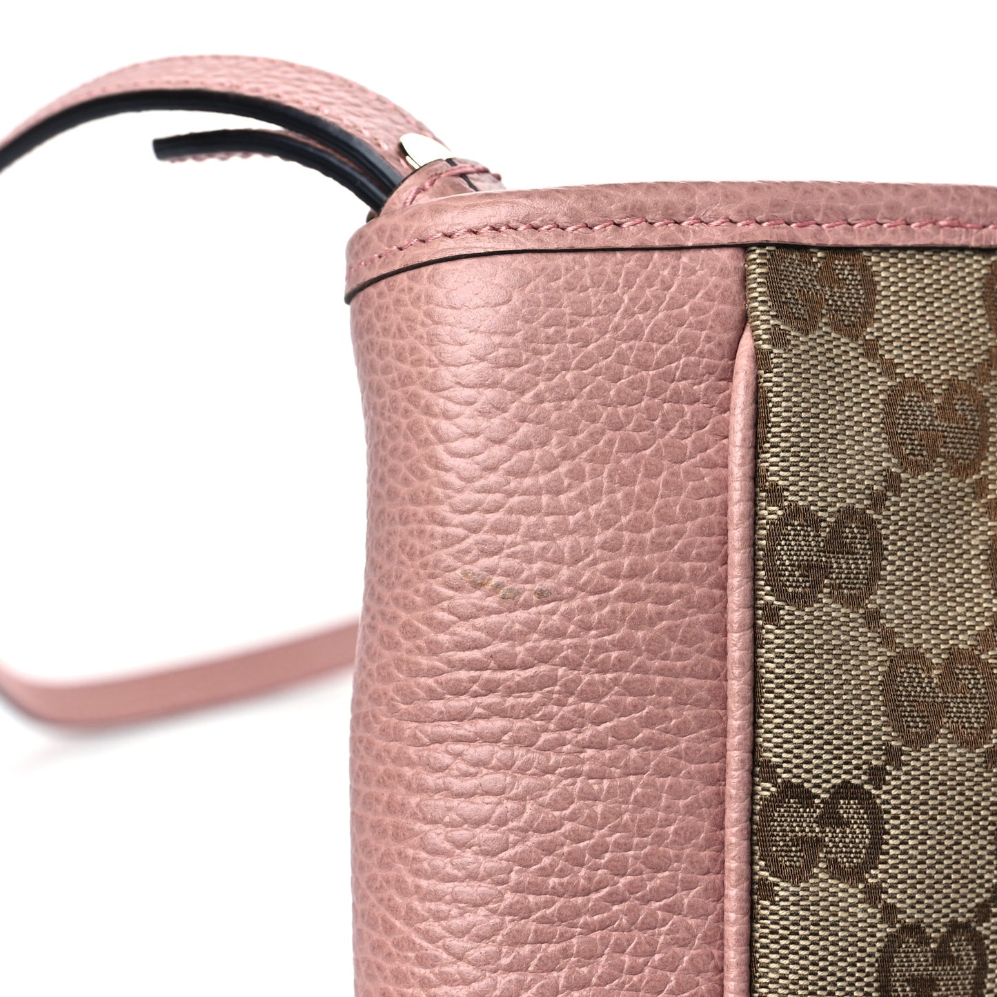 Monogram Small Bree Tote Beige Soft Pink