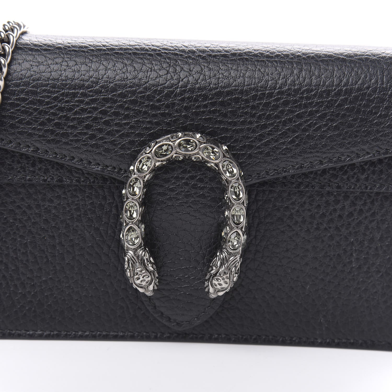 Gucci Calfskin Super Mini Dionysus Shoulder Bag Black 9 of 10