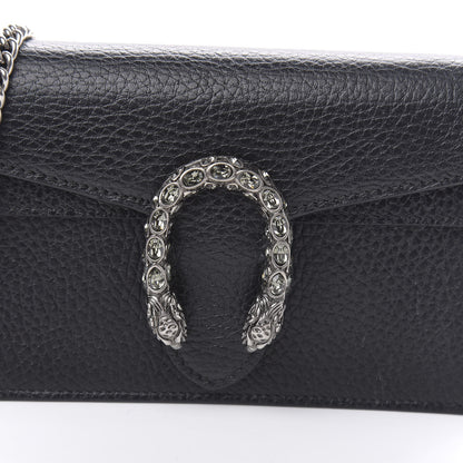 Gucci Calfskin Super Mini Dionysus Shoulder Bag Black 9 of 10