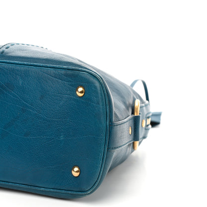 Saint Laurent Calfskin Large Muse Turquoise 6 of 15