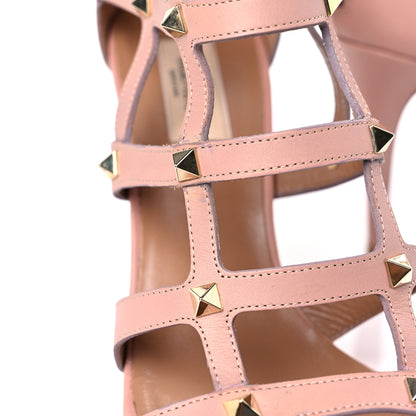 Valentino Garavani Nappa Rockstud Cage Sandals 39.5 Rose 11 of 12