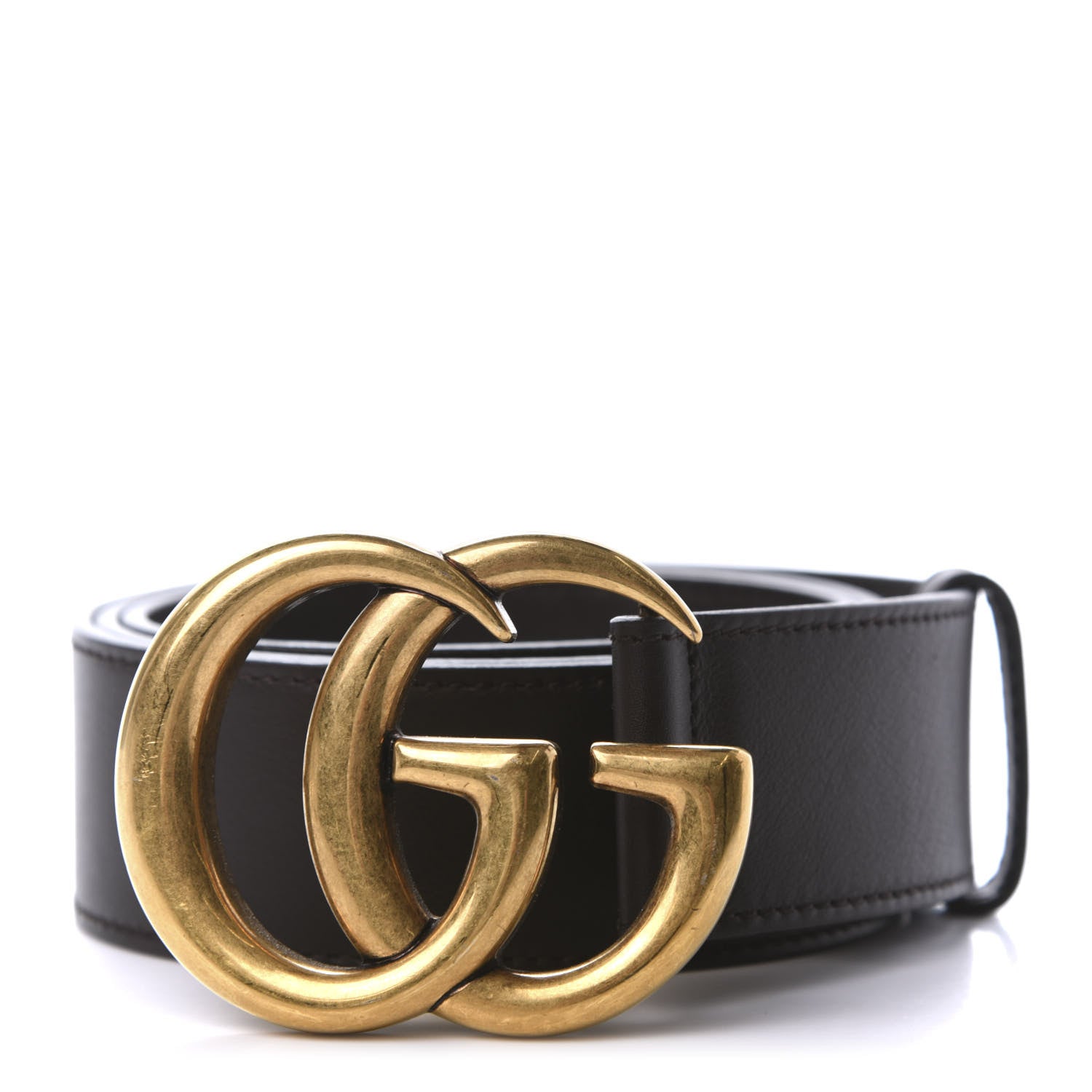 Gucci Calfskin Double G 40mm Belt 85 34 Dark Cocoa 1 of 5