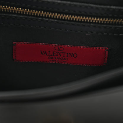 Valentino Garavani Vitello Rockstud Shoulder Flap Messenger Bag Black 6 of 8