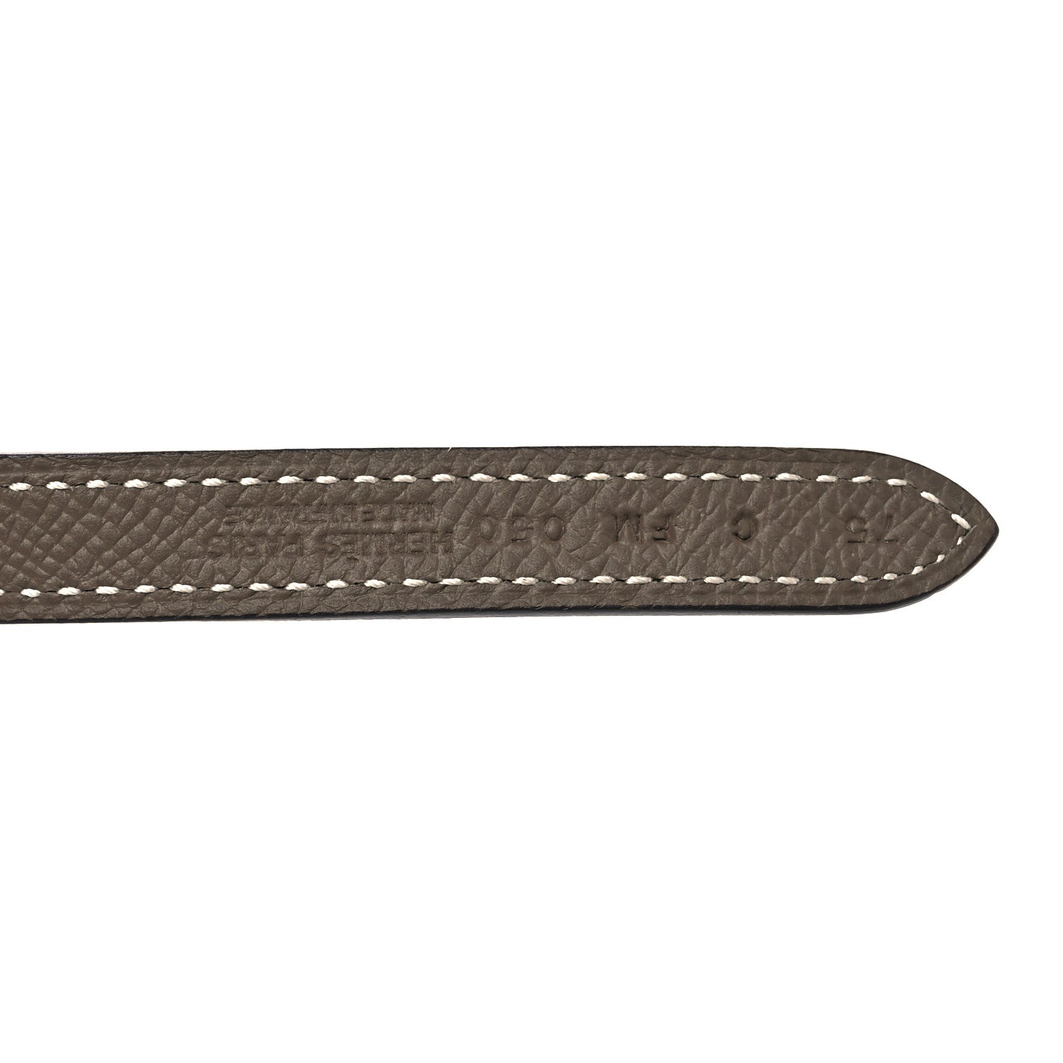 Hermes Swift Epsom 13mm Gamma Belt 75 30 Black Etoupe 5 of 5