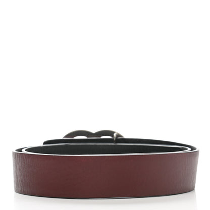 Chanel Calfskin CC Reversible Belt 70 Black Burgundy 2 of 8