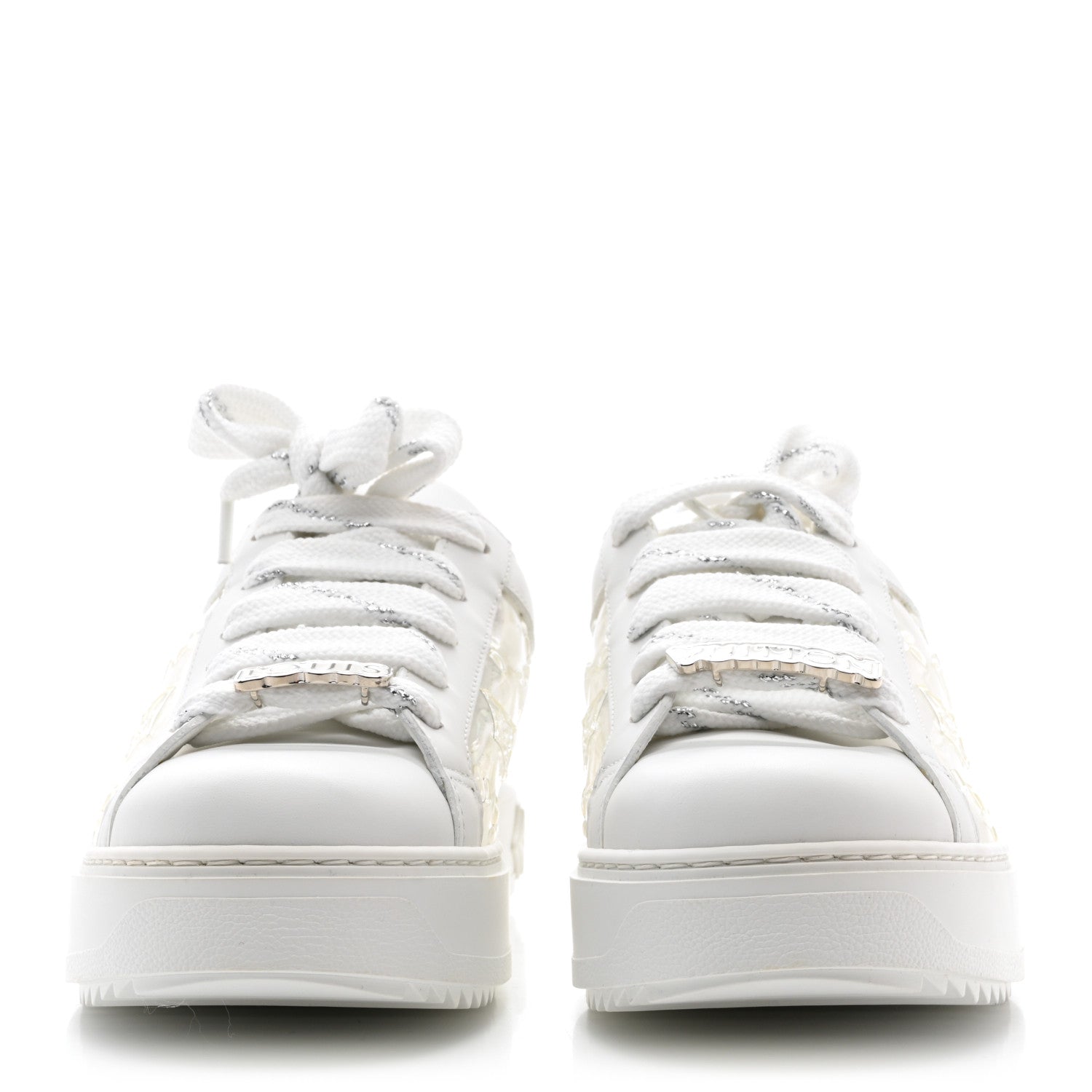 Louis Vuitton Monogram PVC Time Out Sneakers 39 Silver 2 of 9