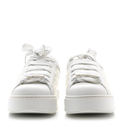 Louis Vuitton Monogram PVC Time Out Sneakers 39 Silver 2 of 9