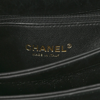 Chanel Lambskin Chevron Quilted Small Trendy CC Dual Handle Flap Bag Black 6 of 13