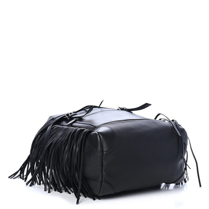 Givenchy Calfskin Fringe Rider Backpack Black 4 of 10