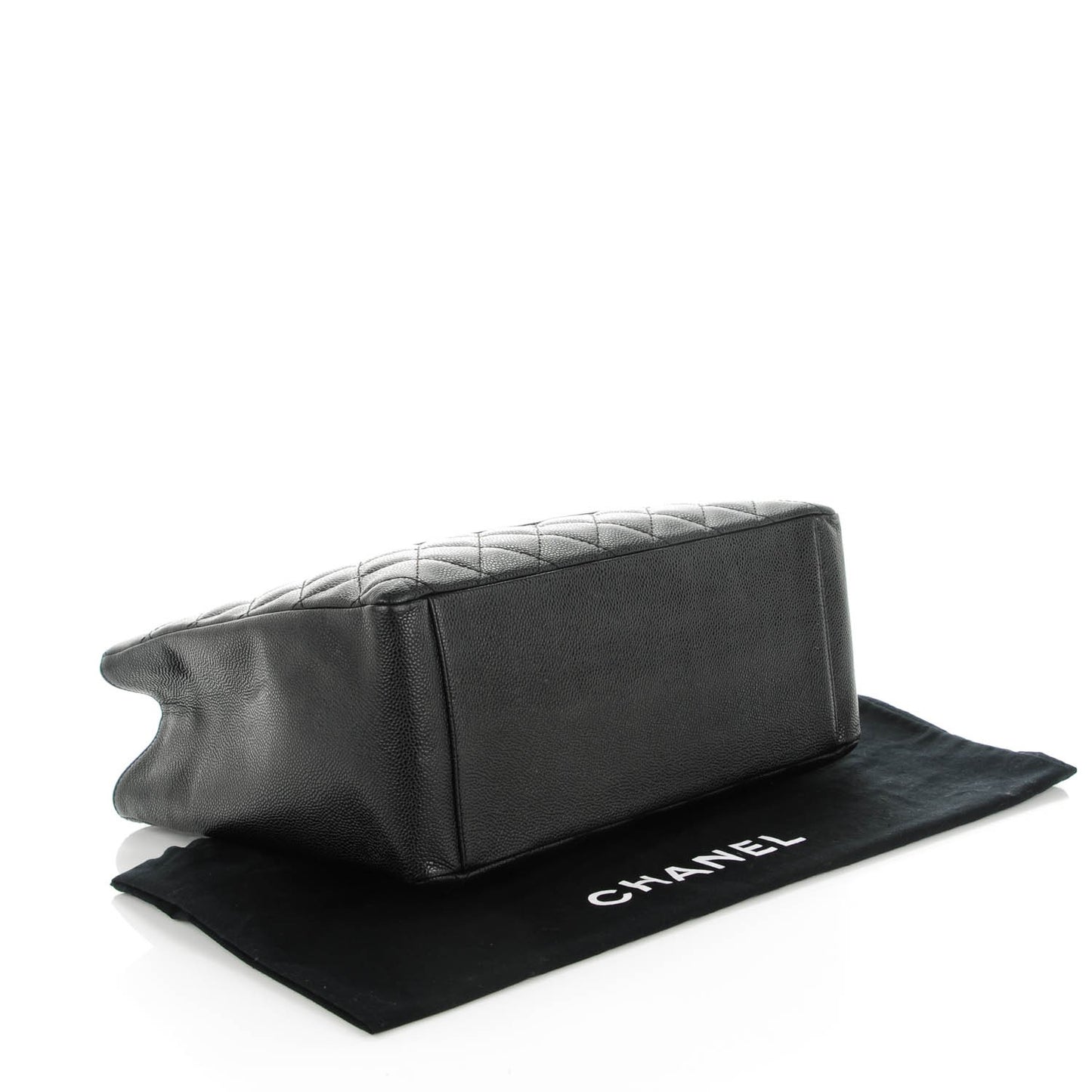 Caviar Quilted Grand Shopping Tote GST Black