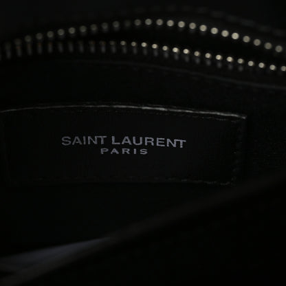 Saint Laurent Calfskin Y Quilted Monogram Toy Loulou Crossbody Bag Black 8 of 9