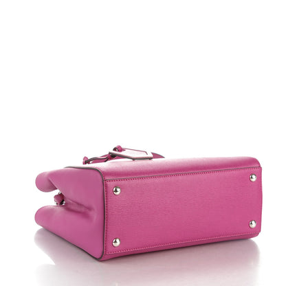 Fendi Vitello Elite Petite 2Jours Tote Magenta 4 of 7