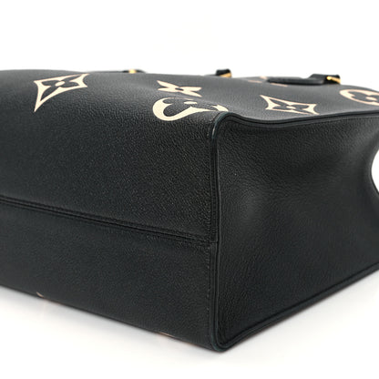 Louis Vuitton Empreinte Monogram Giant Onthego MM Black Beige 9 of 10