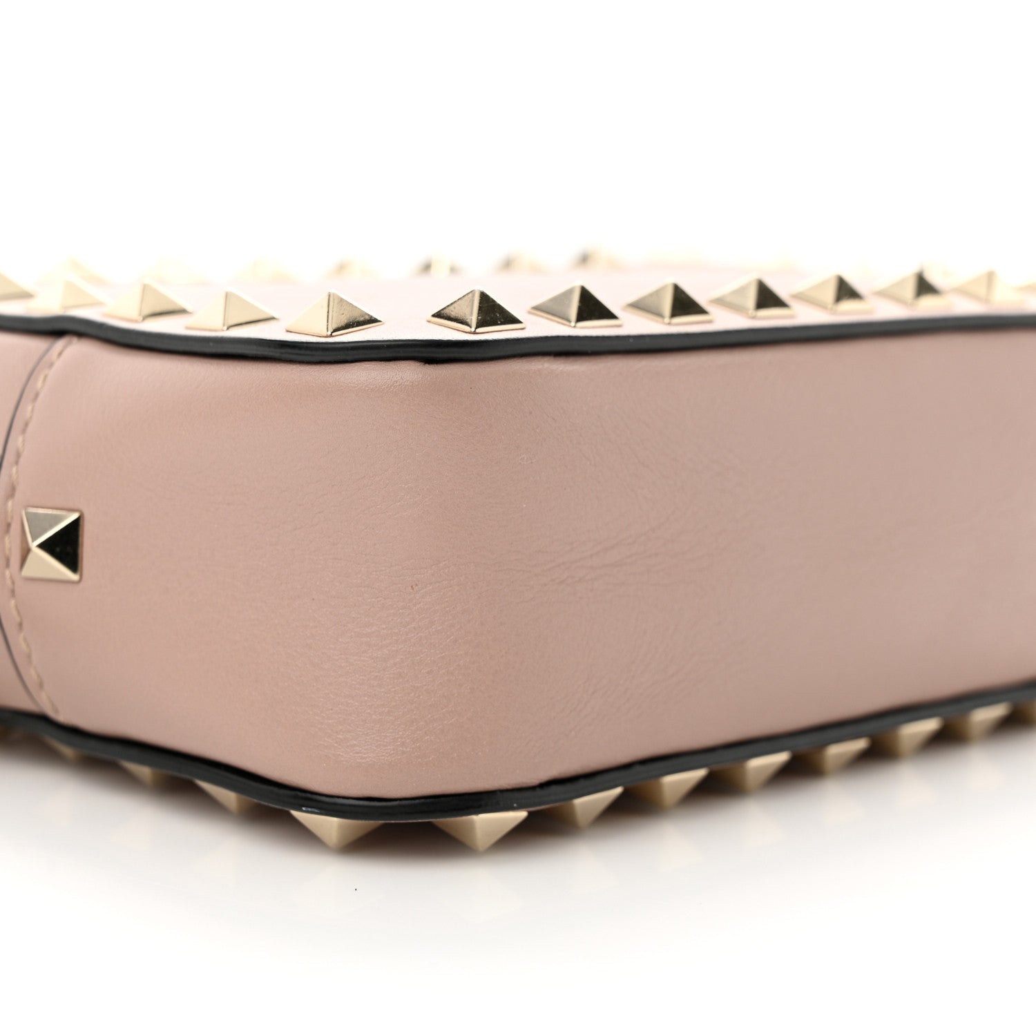 Valentino Garavani Calfskin Small Rockstud Chain Camera Crossbody Bag Poudre 9 of 10
