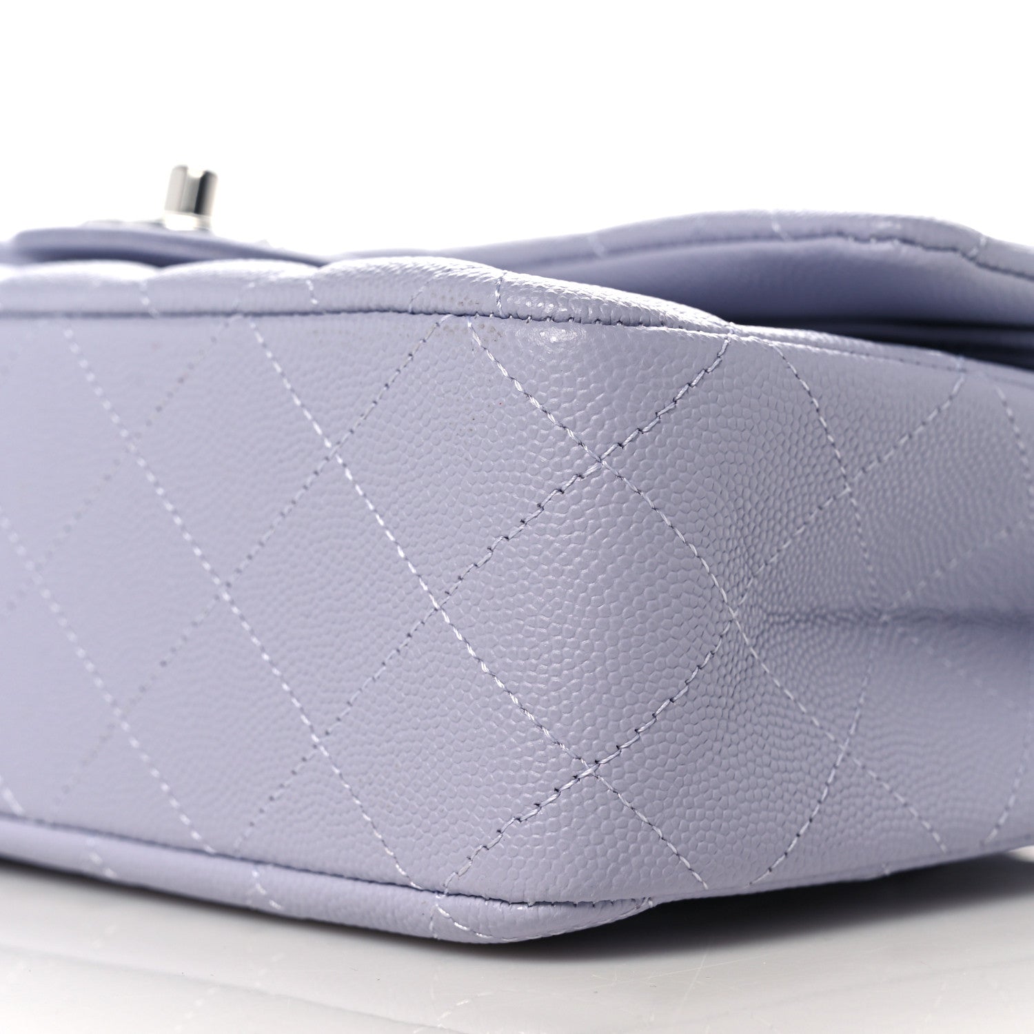 Chanel Caviar Quilted Medium Double Flap Light Purple 10 of 10