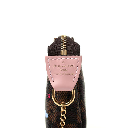 Louis Vuitton Damier Ebene 2020 Christmas Animation Big Wheel Mini Pochette Accessories Rose Ballerine 6 of 7