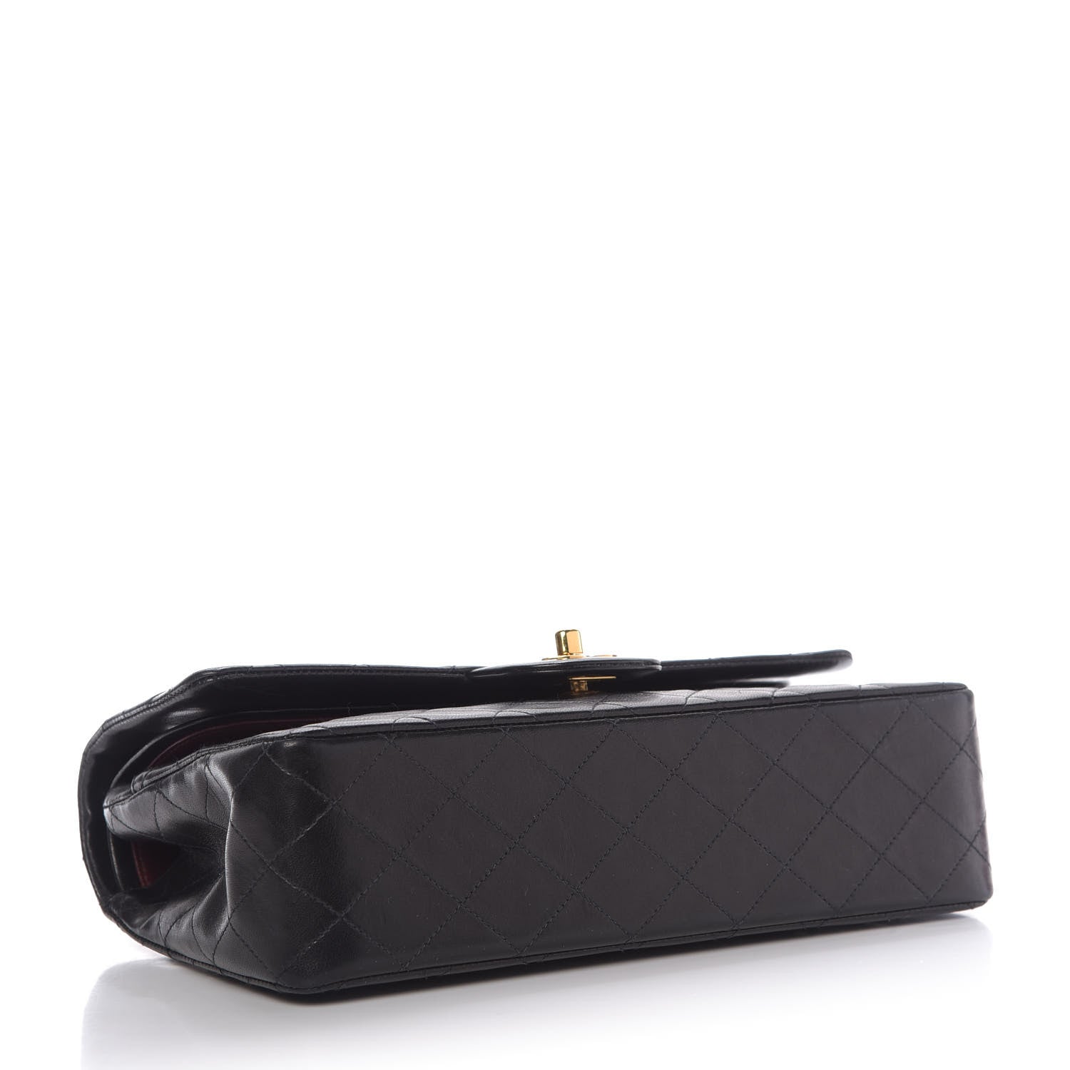 Chanel Lambskin Quilted Medium Double Flap Black 4 of 10