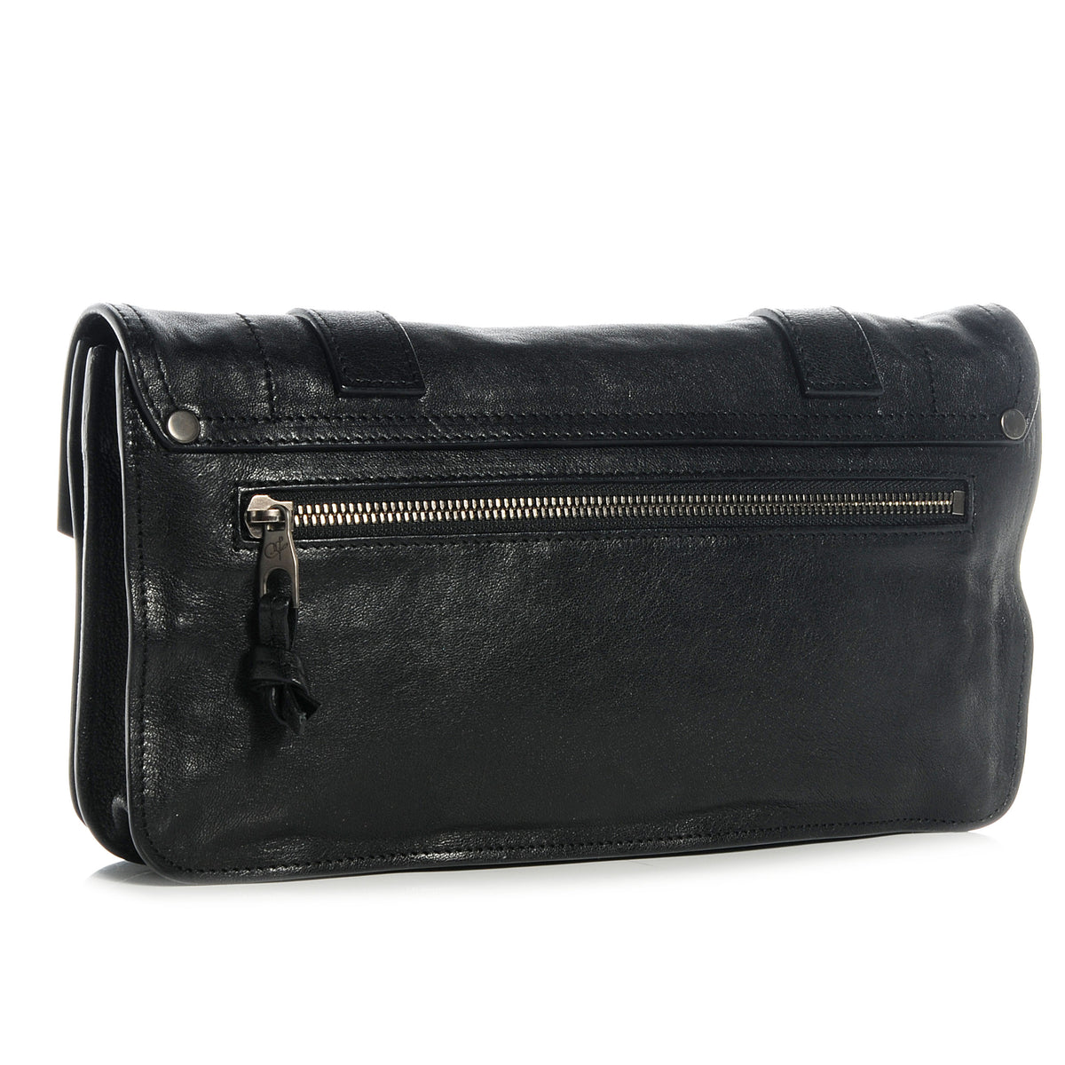 Lux Leather PS1 Pochette Clutch Black