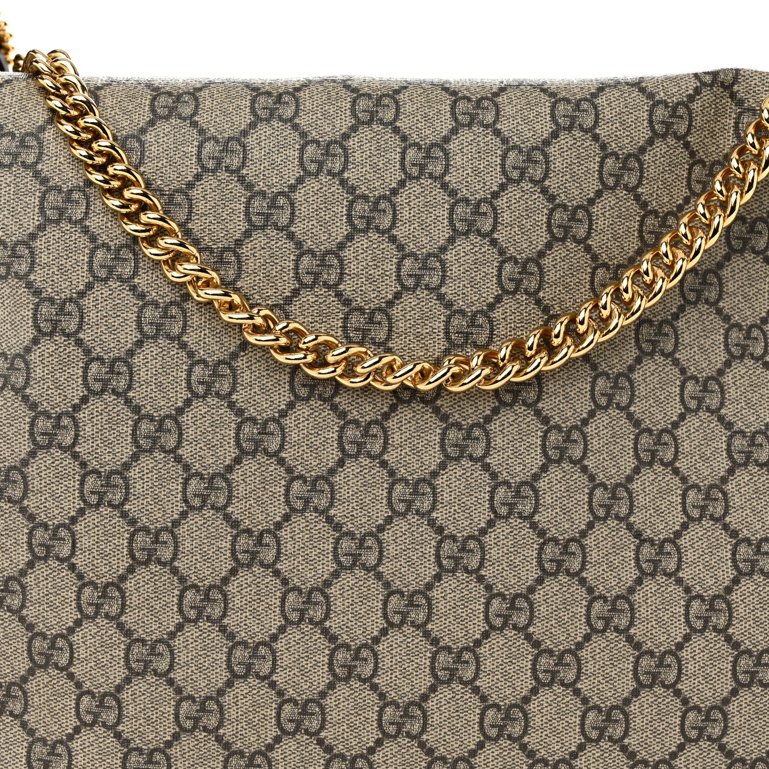 Gucci GG Supreme Monogram Large Linea A Hobo Light Brown 8 of 12
