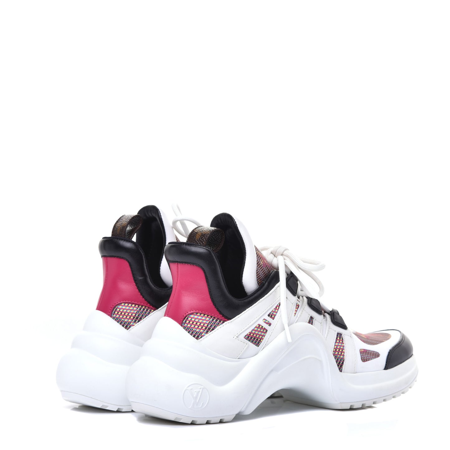 Calfskin Nylon LV Pop Archlight Sneaker 36.5 Rose