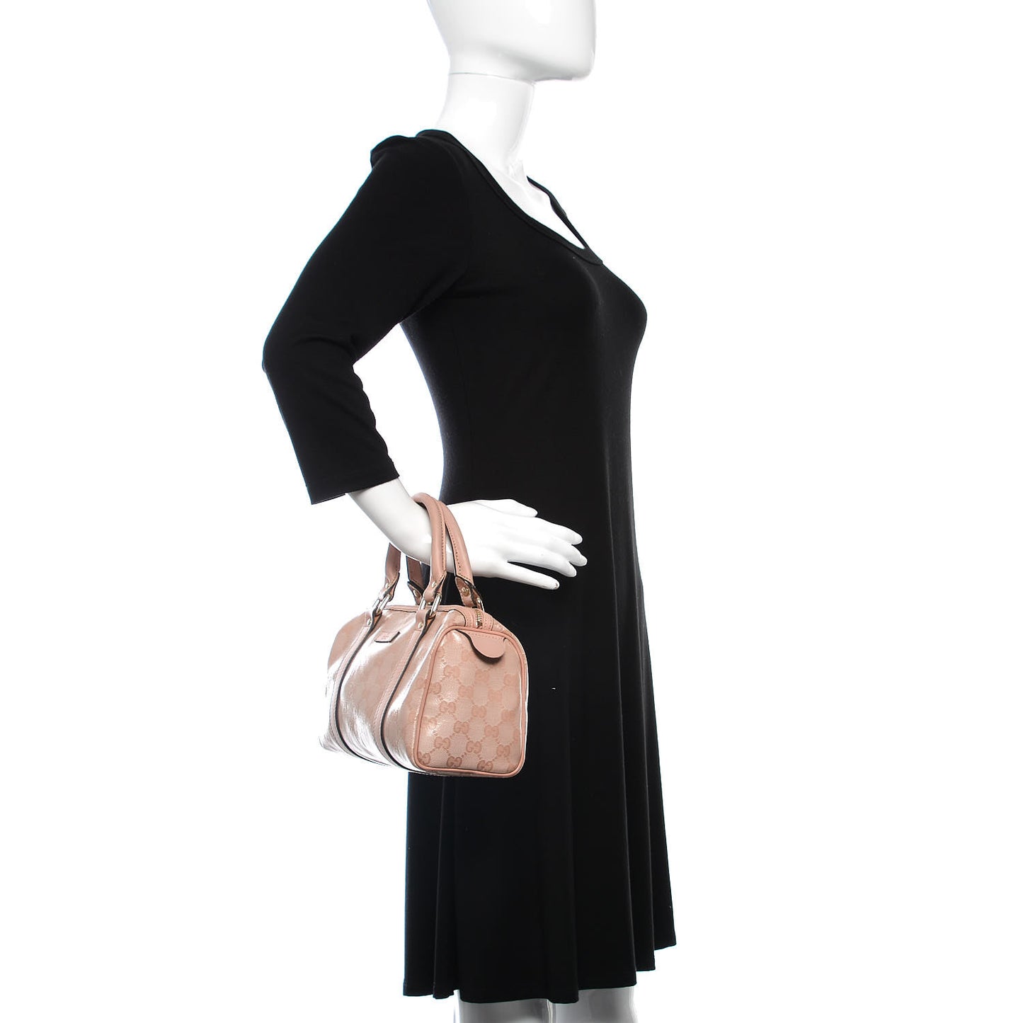 Crystal Monogram Small Joy Boston Blush