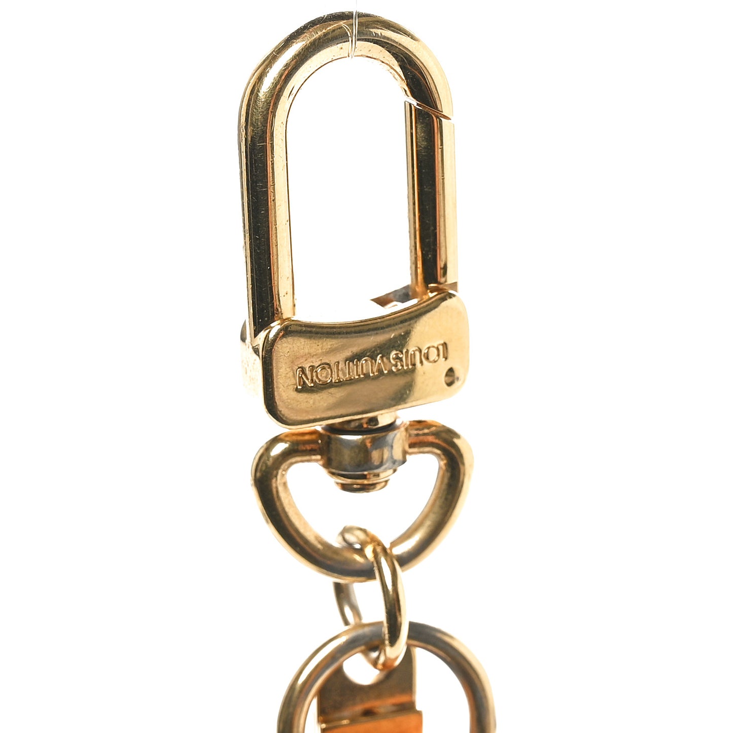 Vachetta Monogram Panda Key Ring Bag Charm
