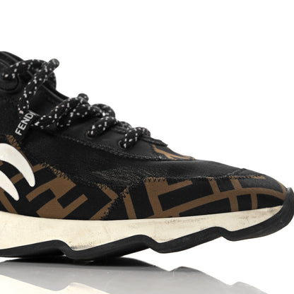 Fendi Technical Mesh Lycra FFreedom Patchwork Sneakers 39 Black Tobacco 13 of 16