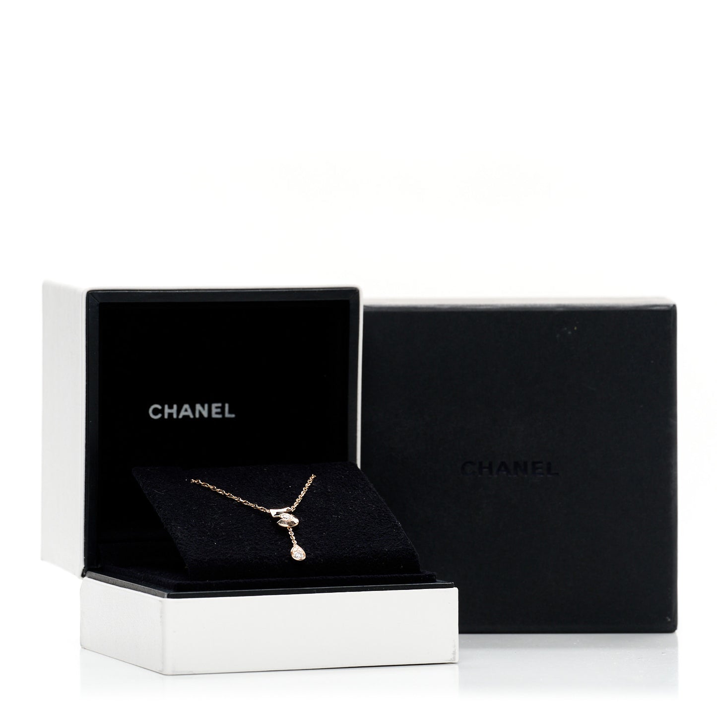 18K Beige Gold Diamond Eternal No 5 Necklace