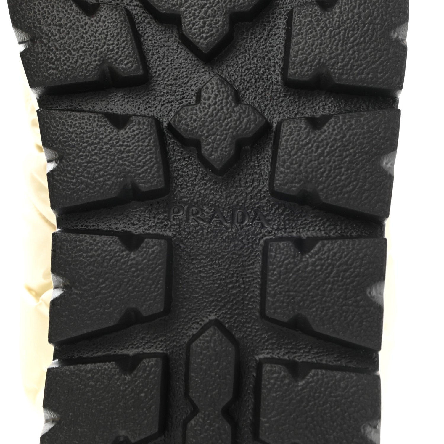 Prada Re-Nylon Piuma Triangle Logo Padded Drawcord 20mm Snow Boots 37 Avorio 6 of 8