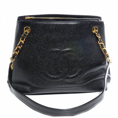 Chanel Caviar CC Shopper Tote Black 1 of 7
