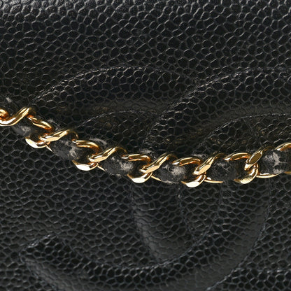 Chanel Caviar Timeless CC Wallet on Chain WOC Black 11 of 12