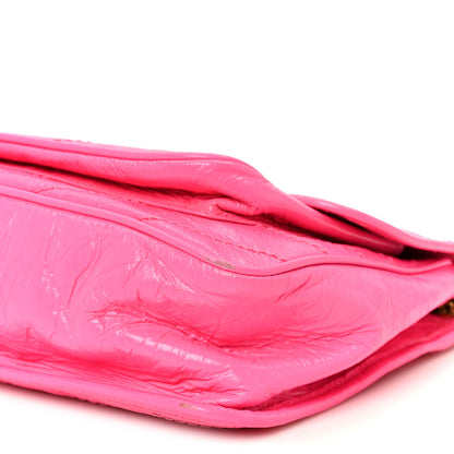 Saint Laurent Crinkled Calfskin Matelasse Monogram Medium Niki Chain Satchel Rose Glow 11 of 11