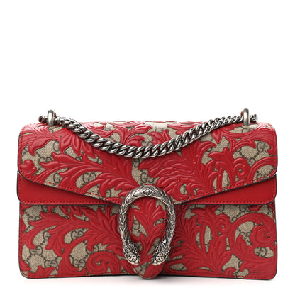 Gucci GG Supreme Monogram Arabesque Small Dionysus Shoulder Bag Hibiscus Red 1 of 10