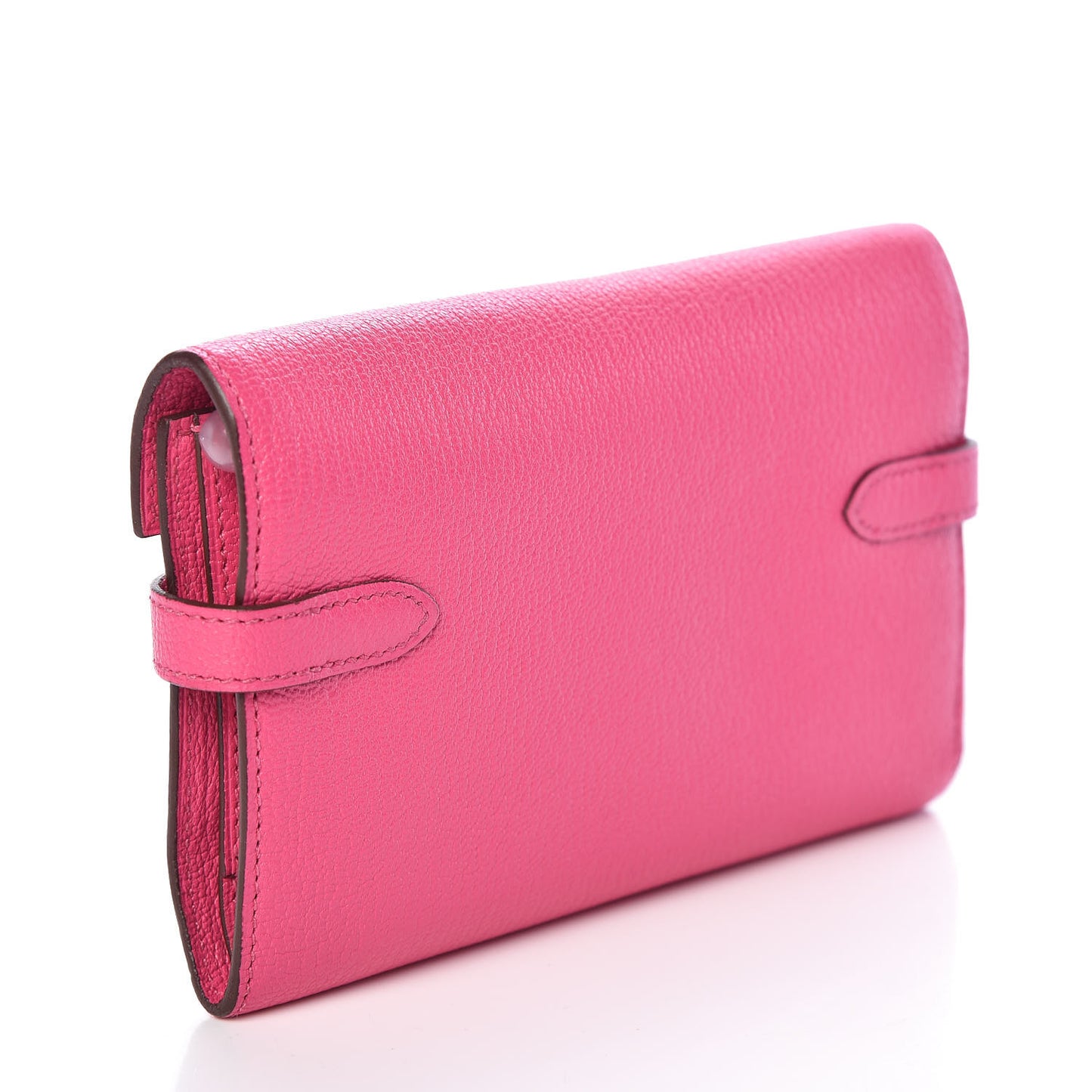Chevre Mysore Medium Kelly Wallet Rose Shocking