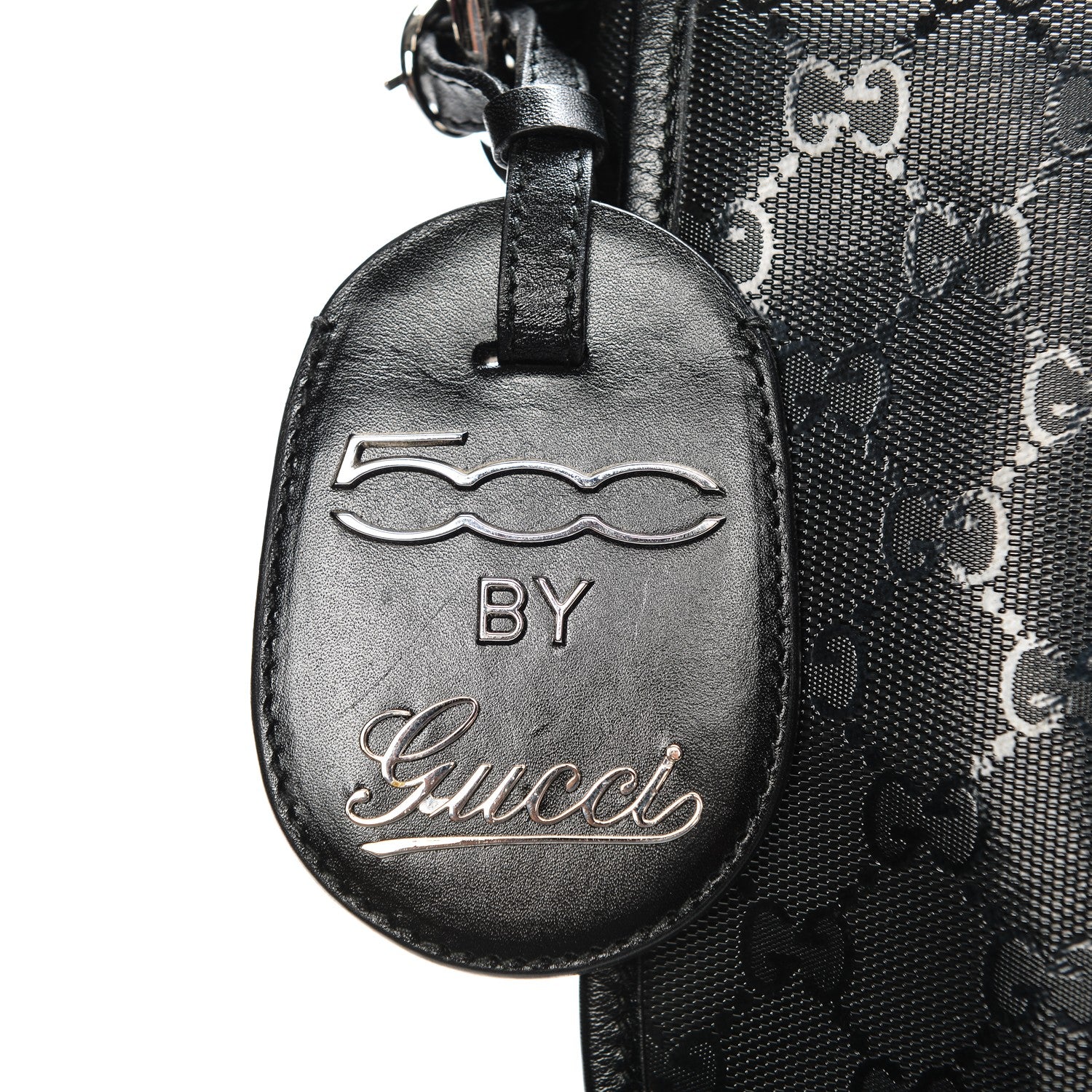 Gucci Imprime Monogram Medium Web 500 by Gucci Double Buckle Flap Messenger Bag Black 9 of 9