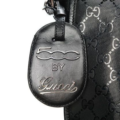 Gucci Imprime Monogram Medium Web 500 by Gucci Double Buckle Flap Messenger Bag Black 9 of 9