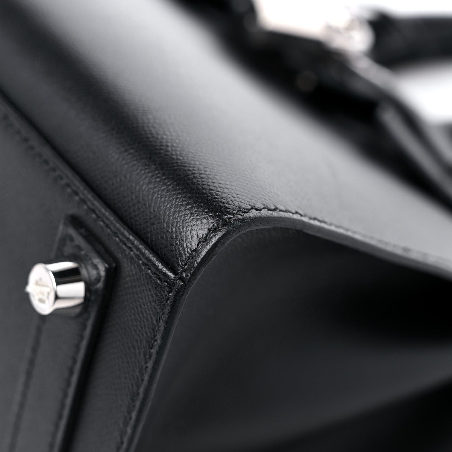 Hermes Madame Calfskin Birkin Sellier 25 Black 9 of 13