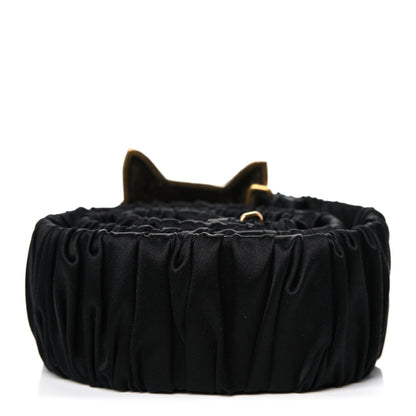 Gucci Satin Fox Head Buckle Belt 90 36 Black 2 of 4