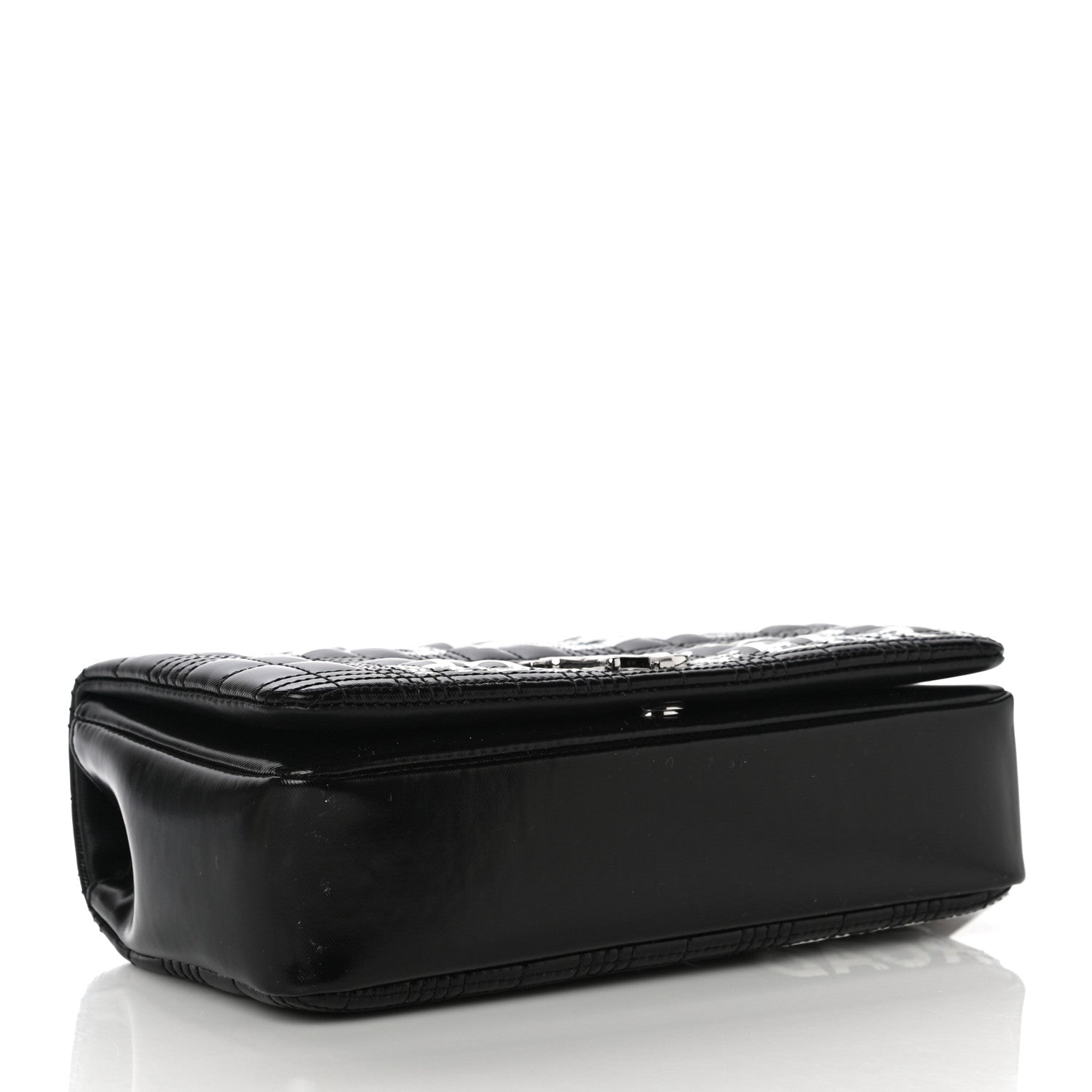 Burberry Patent Quilted Horseferry Print Small Lola Bag Black 4 of 9