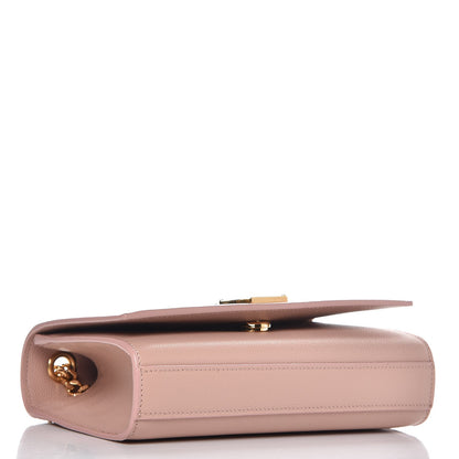 Saint Laurent Grain De Poudre Small Monogram Kate Satchel Pale Pink 4 of 6