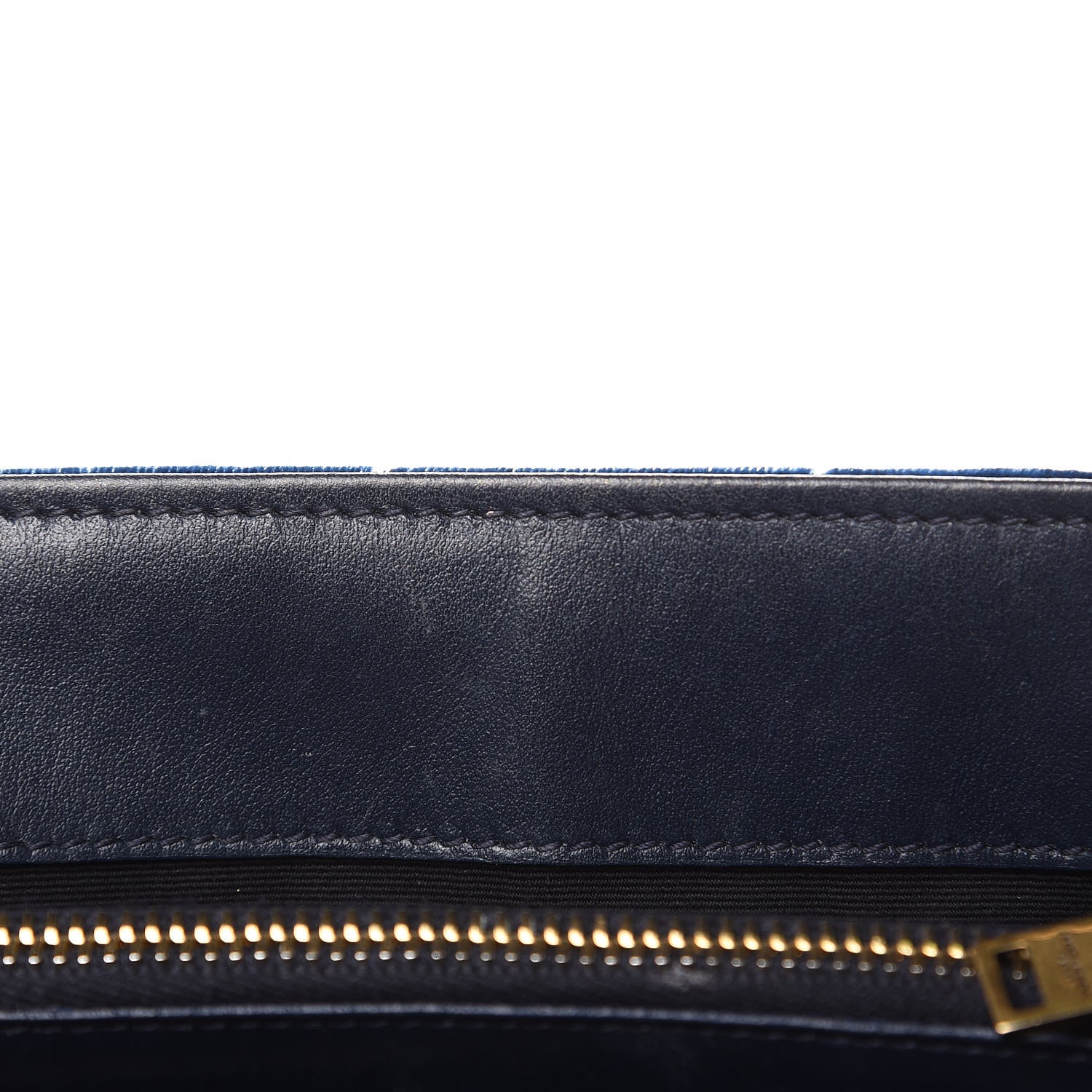 Saint Laurent Velvet Y Quilted Monogram Small Loulou Chain Satchel Medium Blue 17 of 17