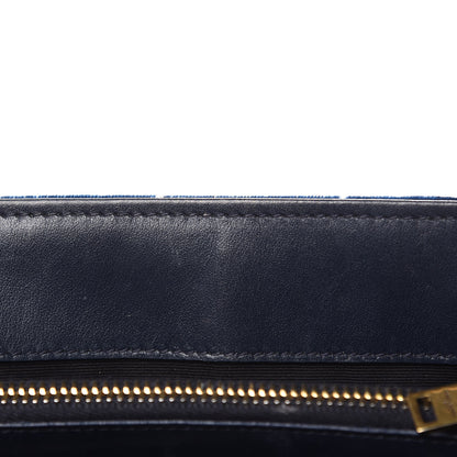 Saint Laurent Velvet Y Quilted Monogram Small Loulou Chain Satchel Medium Blue 17 of 17