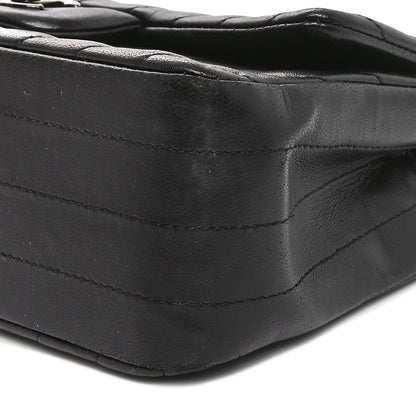 Chanel Lambskin Chevron Quilted Mini Rectangular Flap So Black 10 of 10