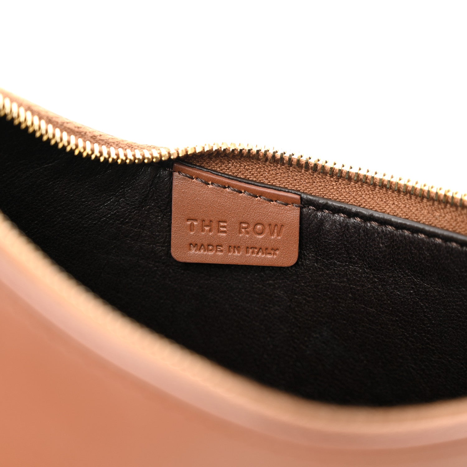 The Row Smooth Calfskin Half Moon Shoulder Bag Chestnut 6 of 11