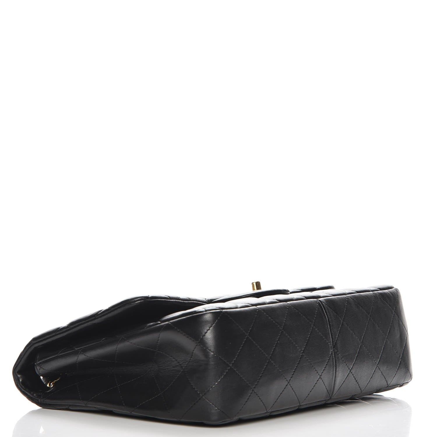 Chanel Lambskin Quilted Jumbo Single Flap Black 4 of 7