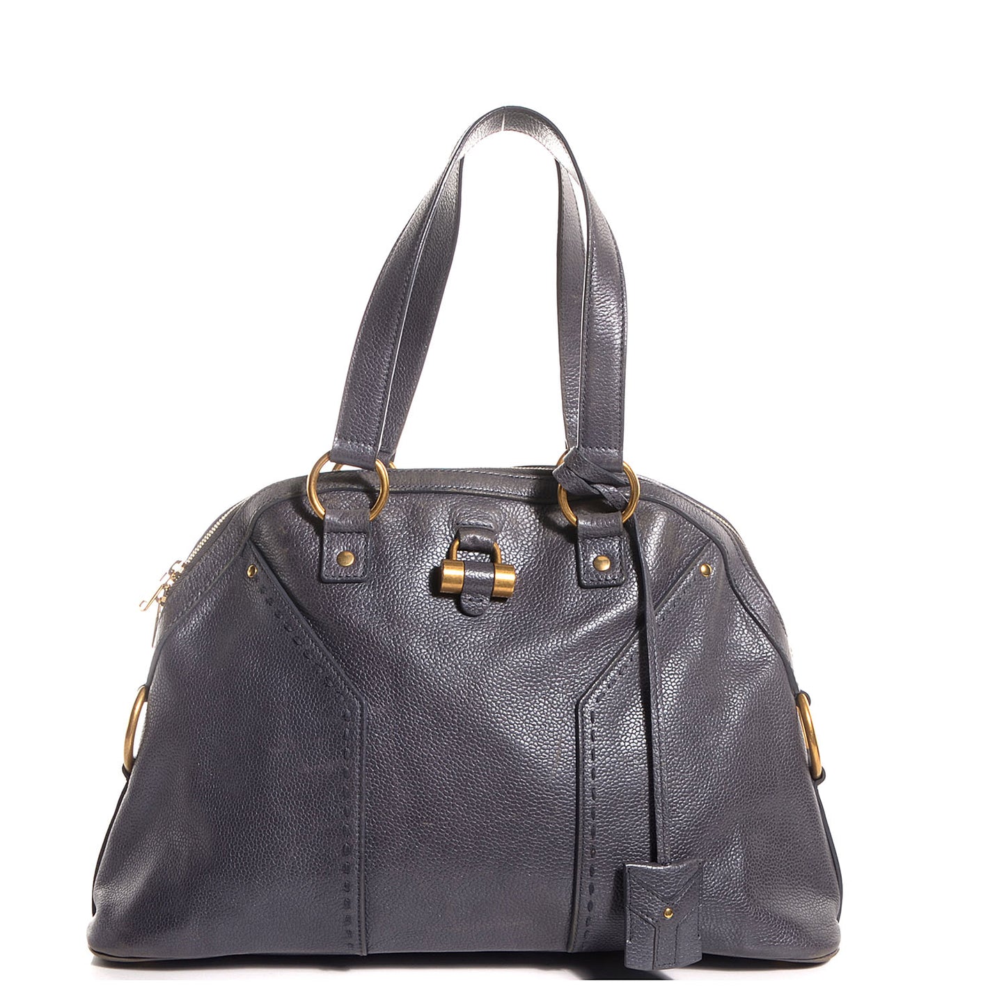 Leather Large Muse Gray