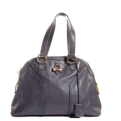 Saint Laurent Leather Large Muse Gray 1 of 11